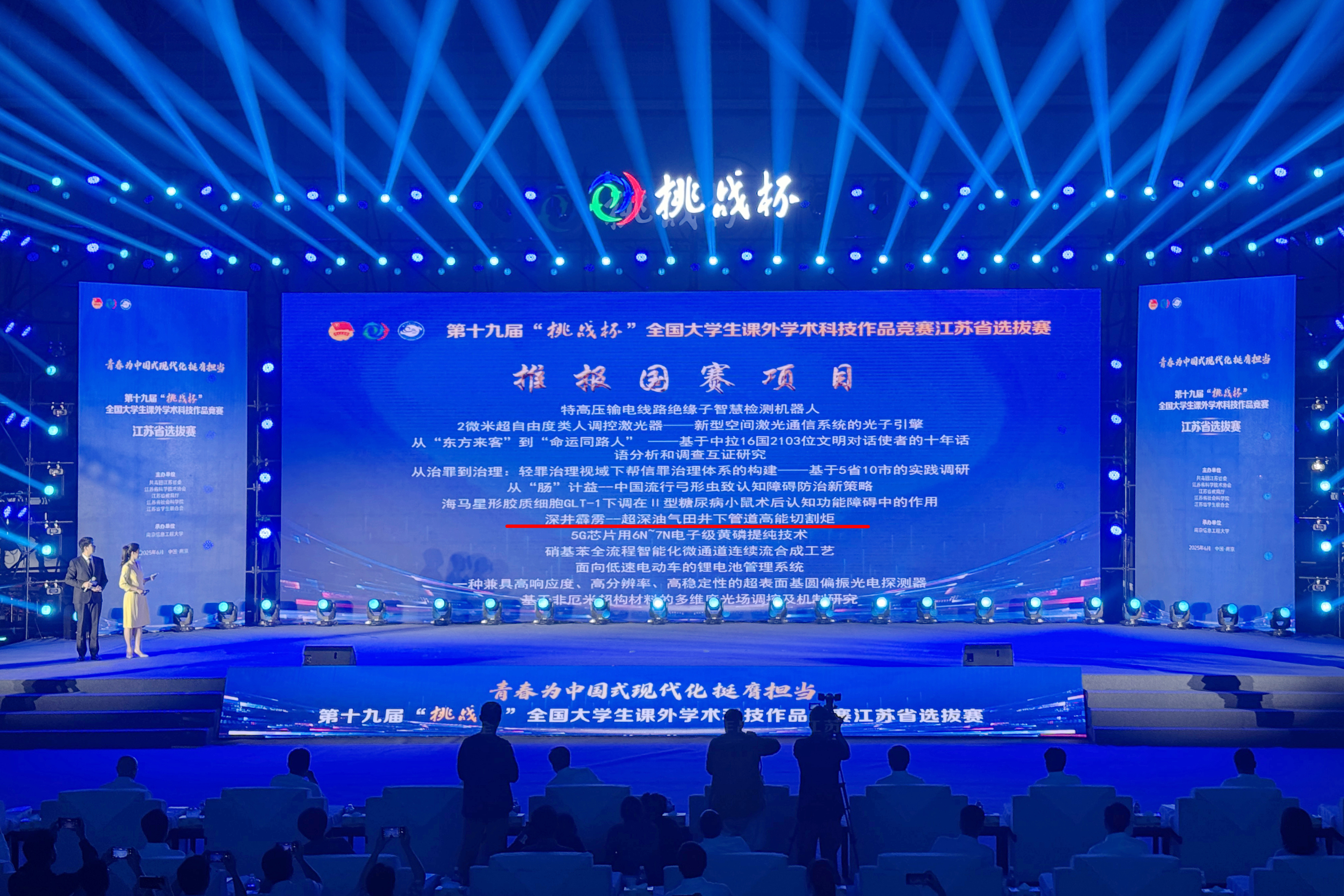 我校在第十九届“挑战杯”全国大学生课外学术科技作品竞赛江苏省选拔赛中获奖
